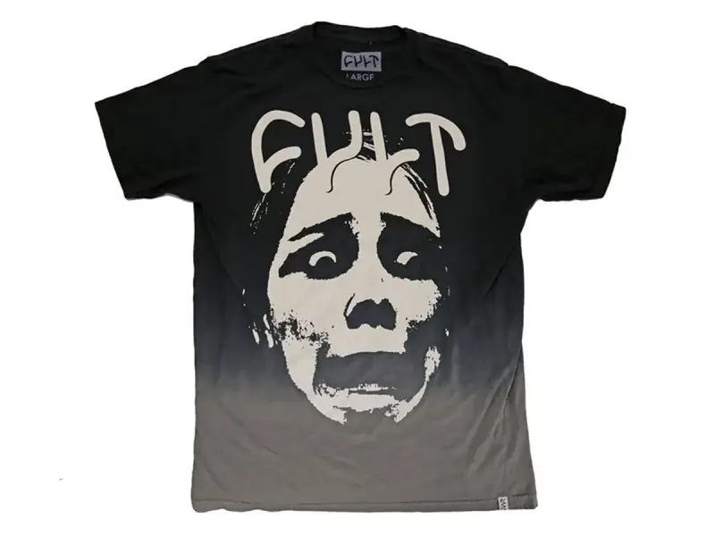 Cult "Dip Dye Face" T-Shirt - Black