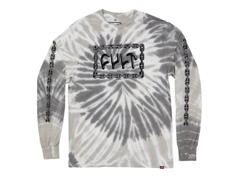 Cult "For Life" Longsleeve - Grey Tye Dye