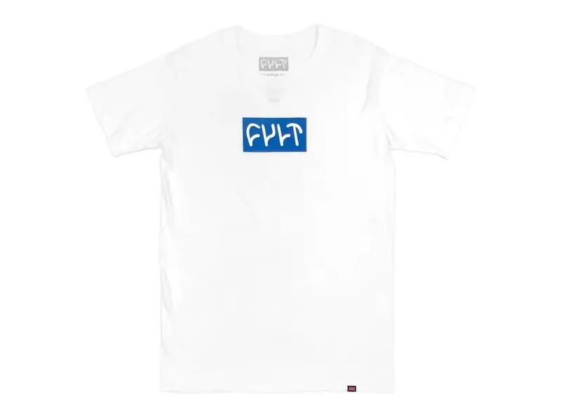 Cult "Logo 18" T-Shirt - White/Blue