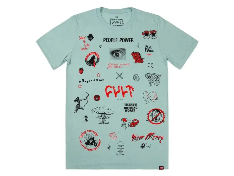 Cult "People Power" T-Shirt - Teal