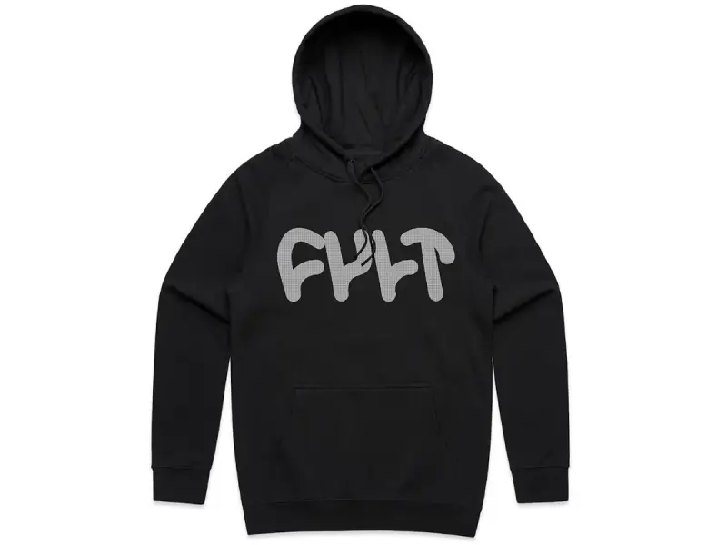 Cult "Thick Logo" Hooded Pullover - Black