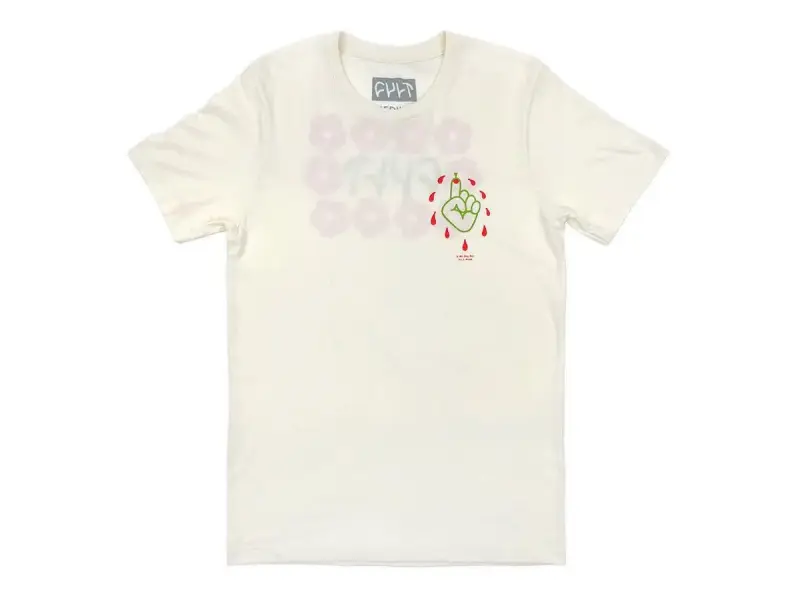 Cult "Thornprick" T-Shirt - Creme White