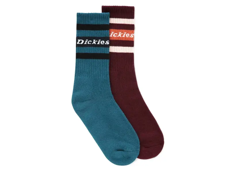Dickies "Madison Heights" Socks (2 Pair) - Coral Blue