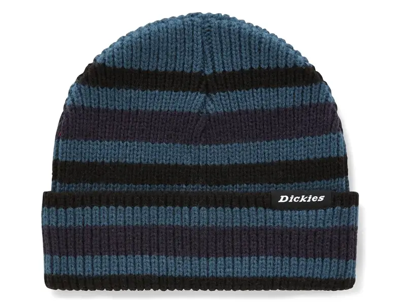 Dickies "Mer Rouge Striped" Beanie Mütze - Coral Blue