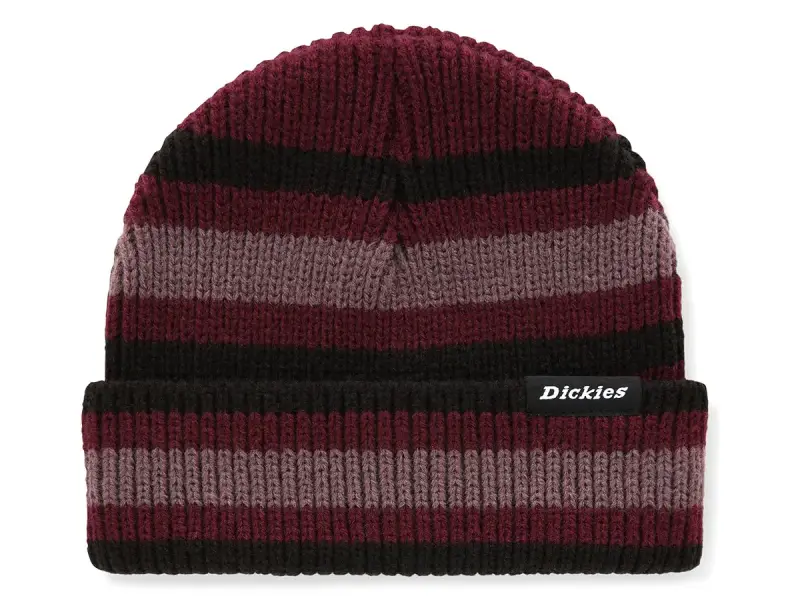 Dickies "Mer Rouge Striped" Beanie - Maroon
