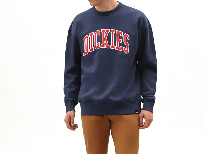 Dickies "Mount Sherman Sweater" Pullover - Navy Blue/Red