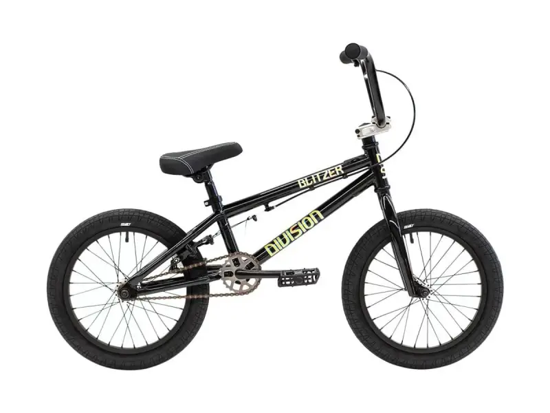 Division BMX "Blitzer 16" 2021 BMX Rad - 16 Zoll - Black / Polished