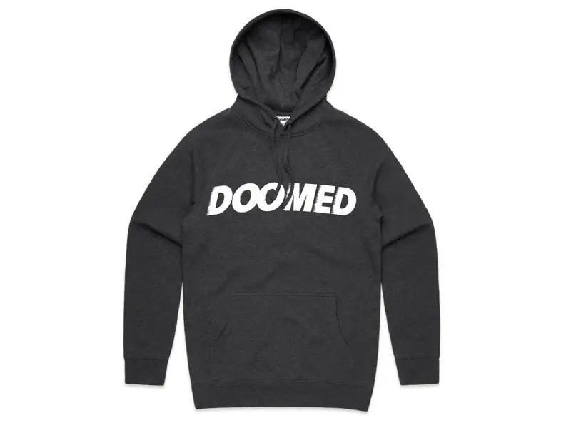 Doomed Brand "Archie" Hooded Pullover - Asphalt Grey