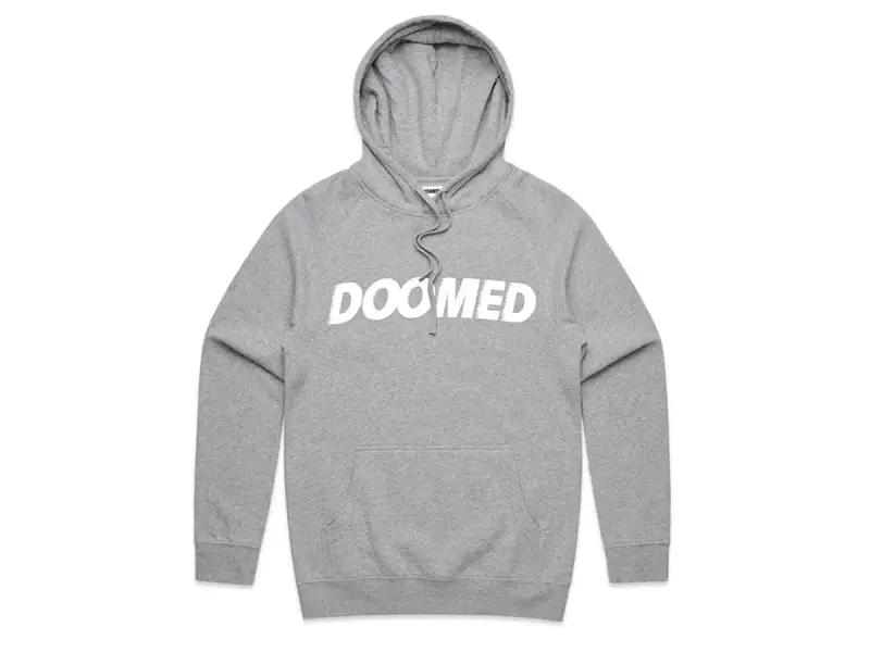 Doomed Brand "Archie" Hooded Pullover - Heather Grey