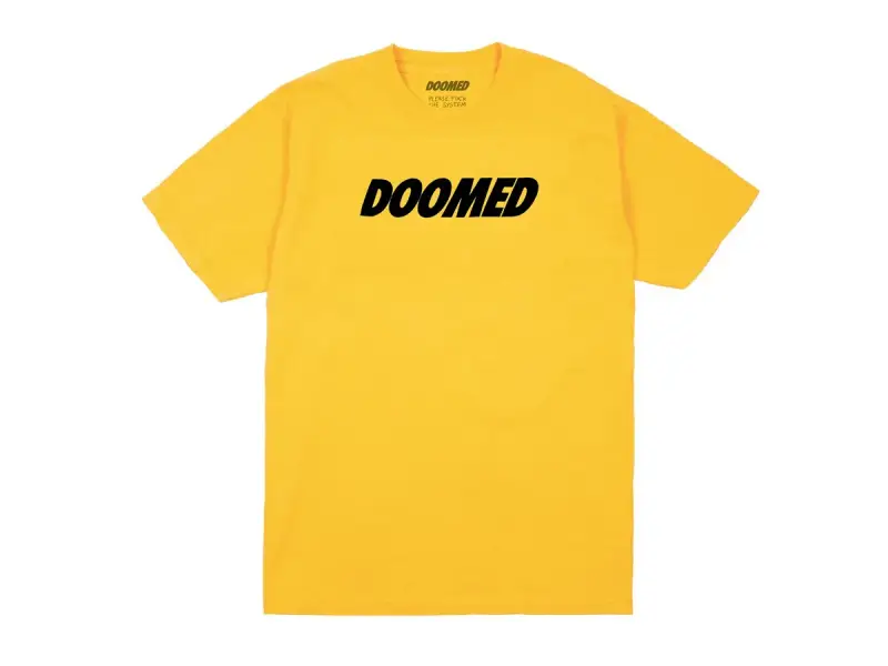 Doomed Brand "Basic Logo" T-Shirt - Yellow