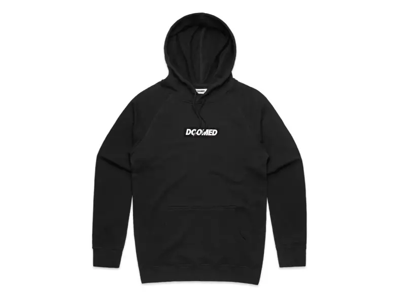 Doomed Brand "Box Logo" Hooded Pullover - Black