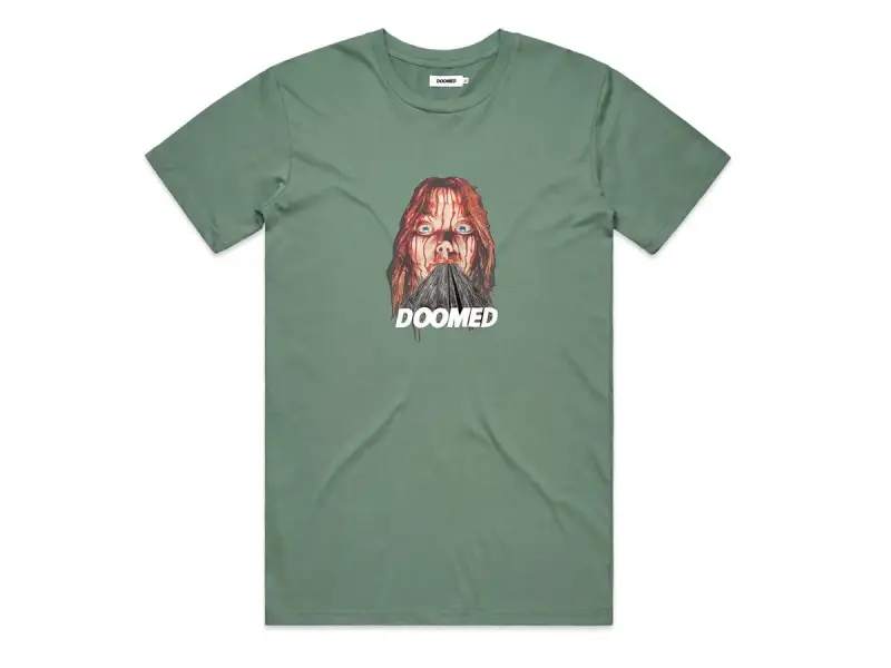 Doomed Brand "Carrie" T-Shirt - Sage Green