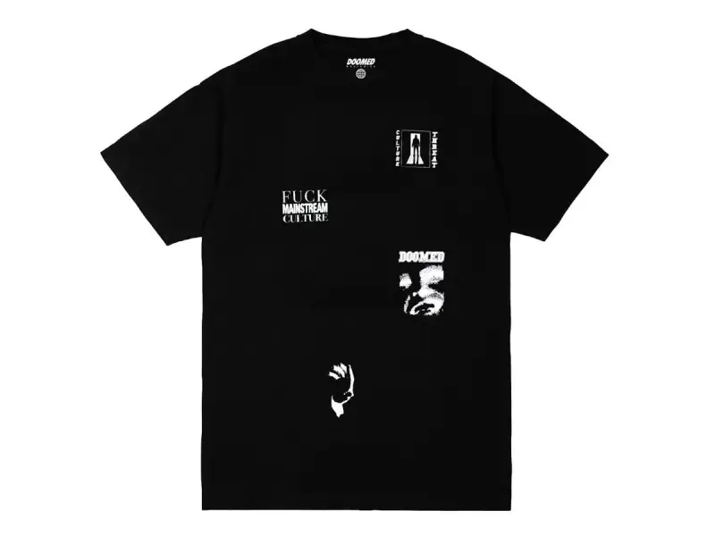 Doomed Brand "Culture Threat" T-Shirt - Black