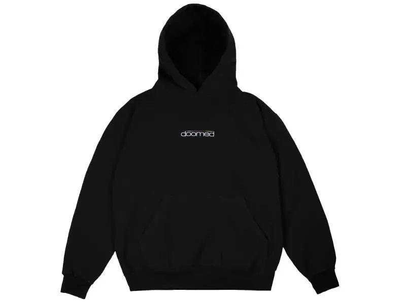 Doomed Brand "Doomerton" Hooded Pullover - Black