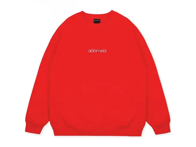 Doomed Brand "Doomerton Sweater" Pullover - Red