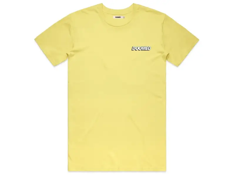 Doomed Brand "Drop" T-Shirt - Lemon