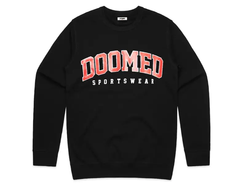 Doomed Brand "Dropout Sweater" Pullover - Black