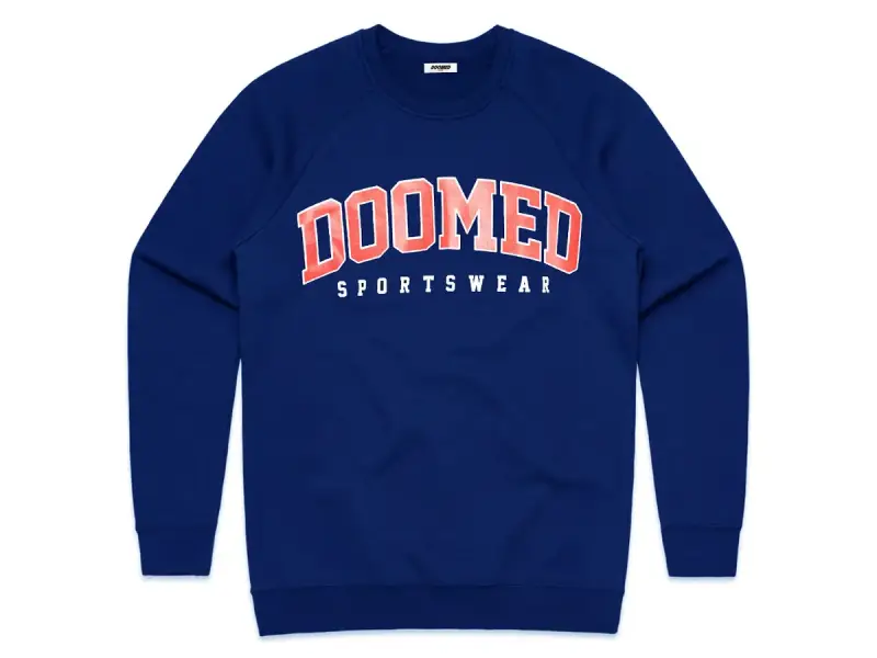 Doomed Brand "Dropout Sweater" Pullover - Royal Blue