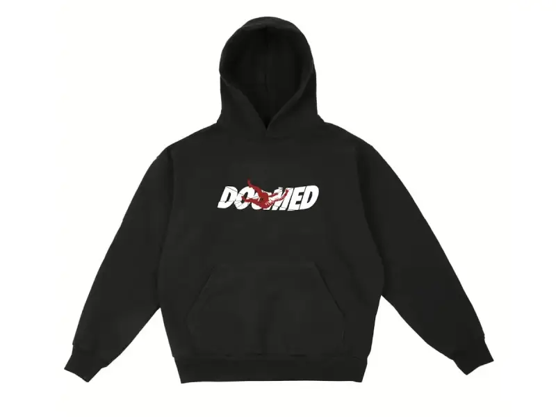 Doomed Brand "Escape" Hooded Pullover - Black