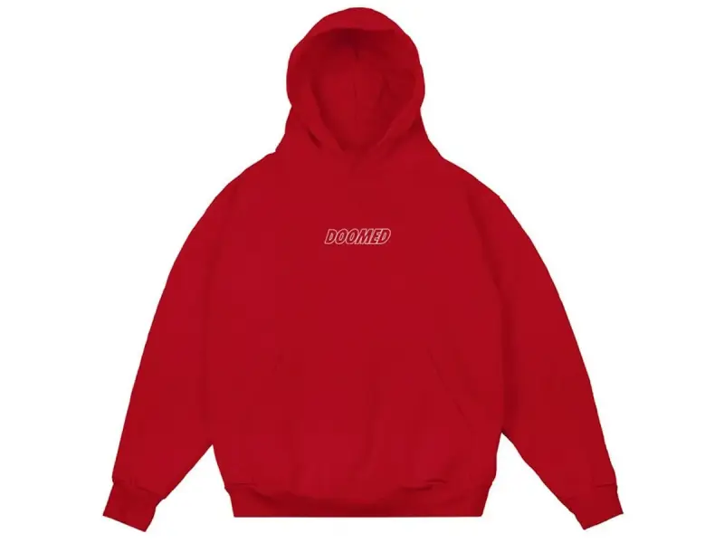 Doomed Brand "Eye" Hooded Pullover - Red