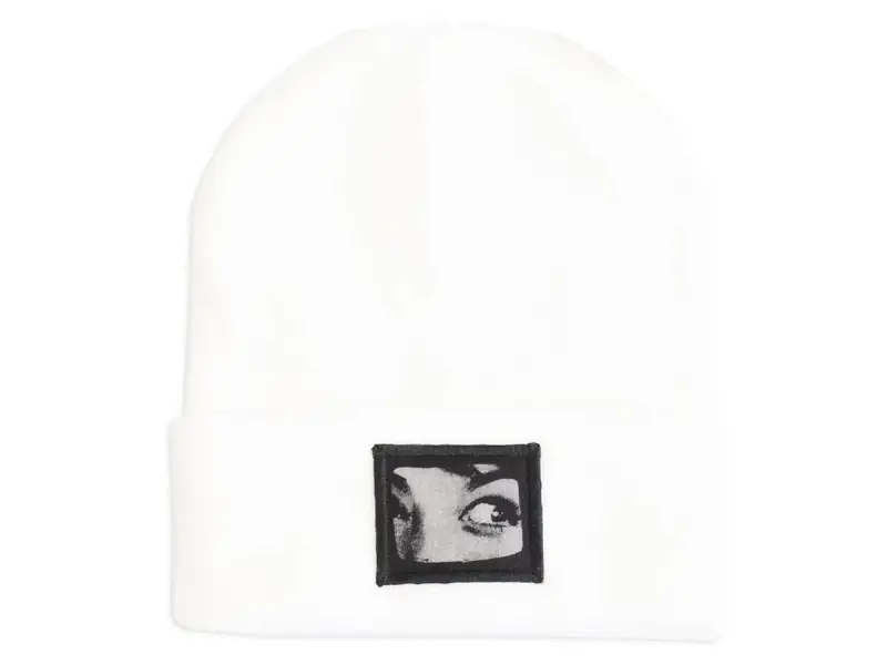 Doomed Brand "Eye Patch" Beanie Mütze - White