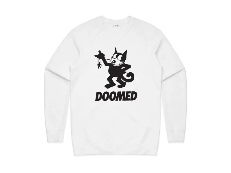 Doomed Brand "Felix Sweater" Pullover - White