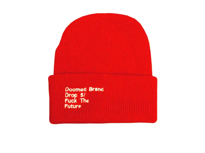 Doomed Brand "FTF" Beanie - Red