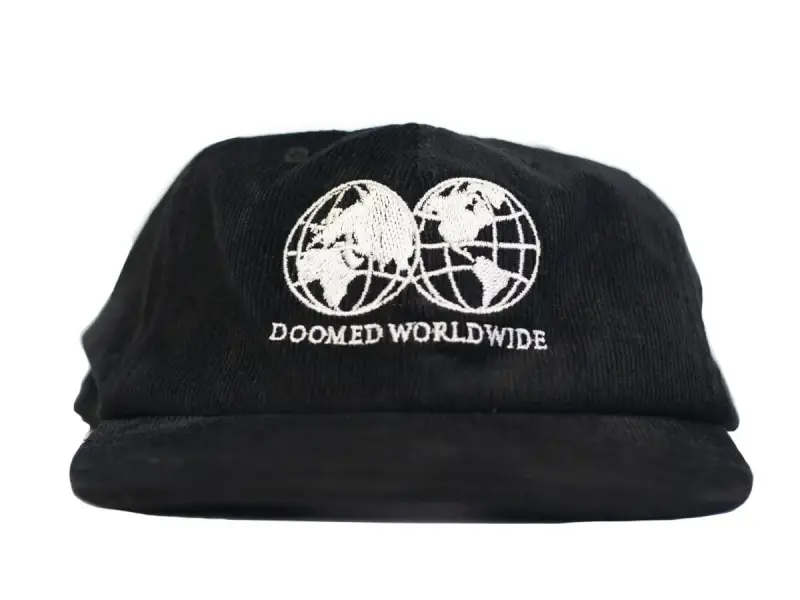 Doomed Brand "Globe Cord" Kappe - Black