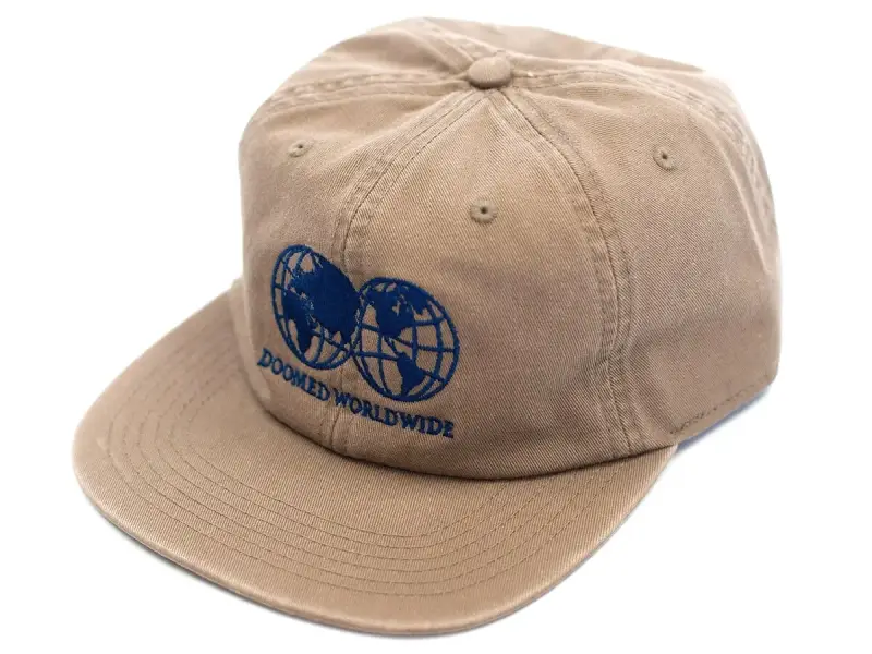 Doomed Brand "Globe" Kappe - Coffee