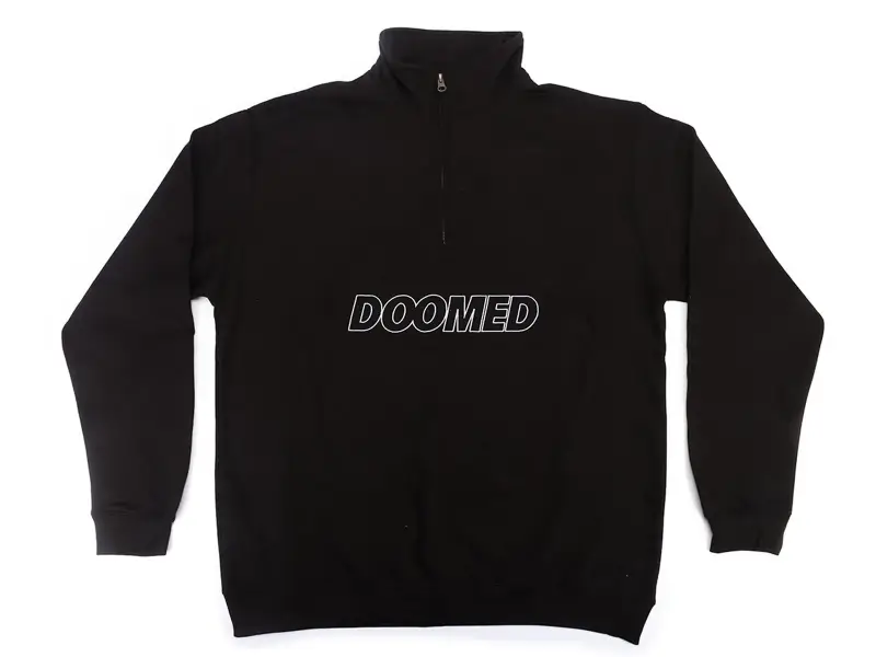 Doomed Brand "Half Zip V2" Pullover - Black