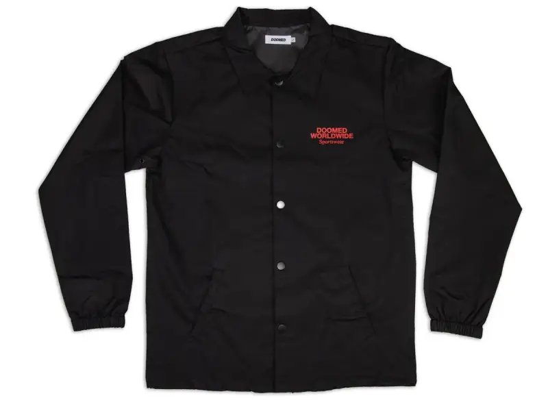 Doomed Brand "Hate Us Coach" Jacke - Black