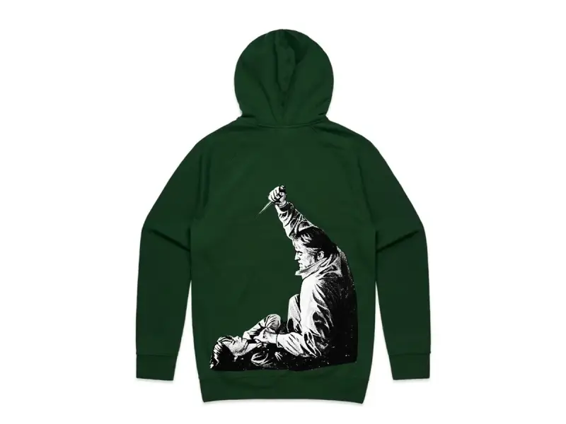 Doomed Brand "Knife" Hooded Pullover - Dark Green