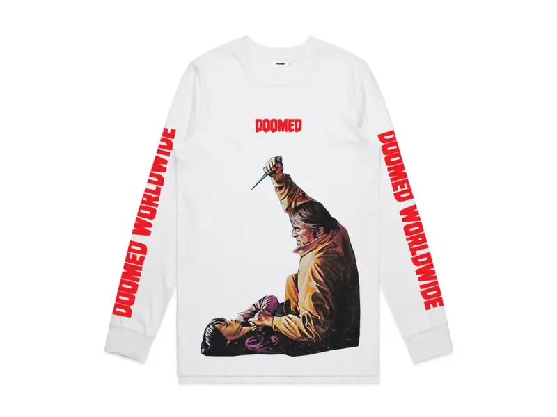 Doomed Brand "Knife" Longsleeve - White