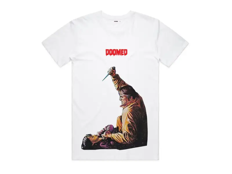 Doomed Brand "Knife" T-Shirt - White