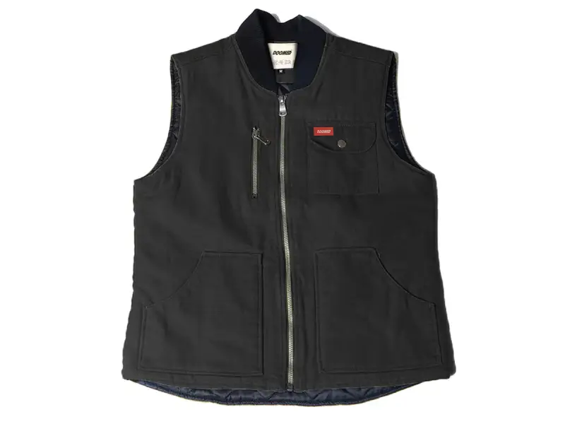Doomed Brand "Labor" Weste - Black/Grey
