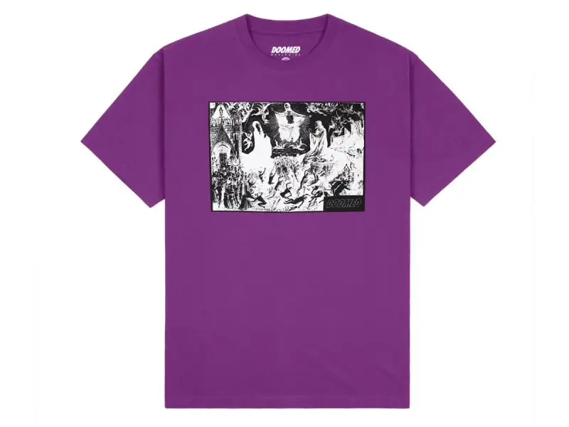 Doomed Brand "Life" T-Shirt - Purple