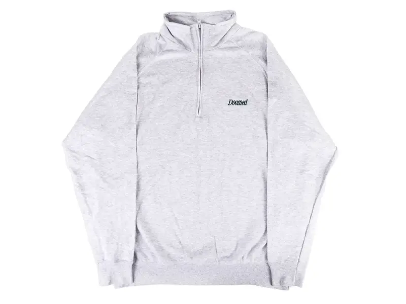 Doomed Brand "Lightweight Quarter Zip" Pullover - Grey