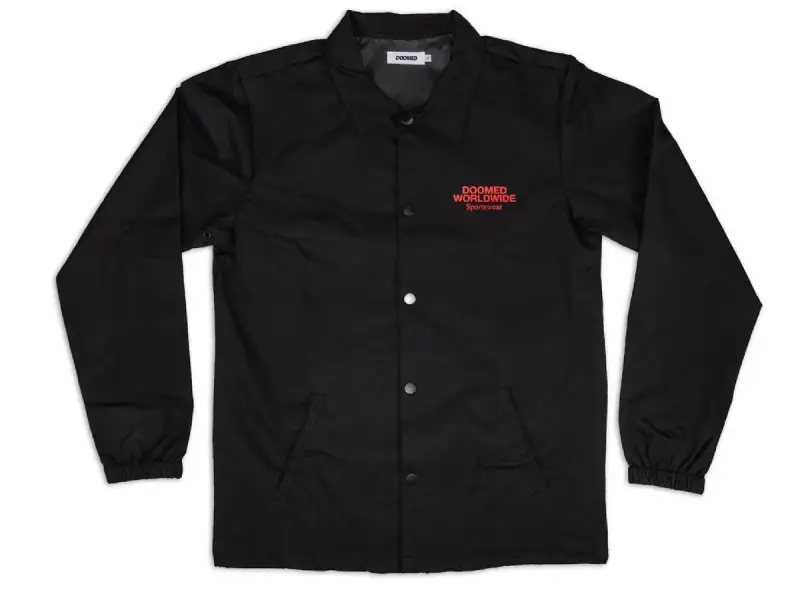 Doomed Brand "Love Us Coach" Jacket - Black