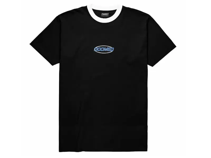 Doomed Brand "Naughty Ringer" T-Shirt - Black