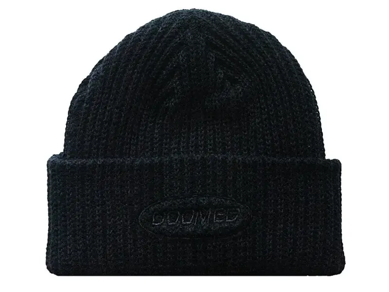 Doomed Brand "Naughtys" Beanie - Black