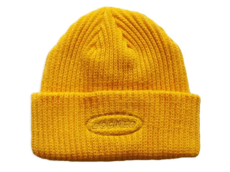 Doomed Brand "Naughtys" Beanie - Yellow