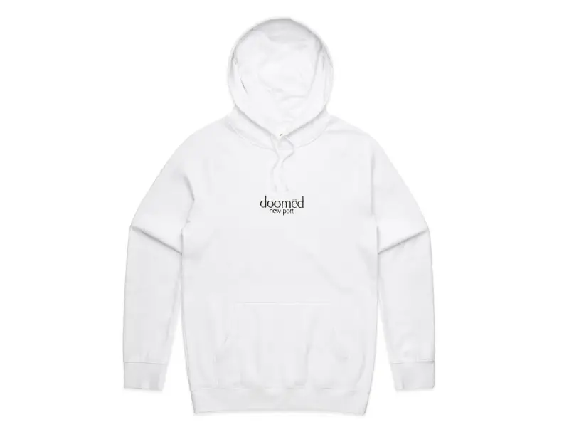 Doomed Brand "New Port" Hooded Pullover - White