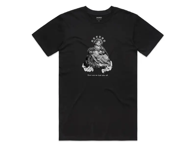Doomed Brand "No God" T-Shirt - Black