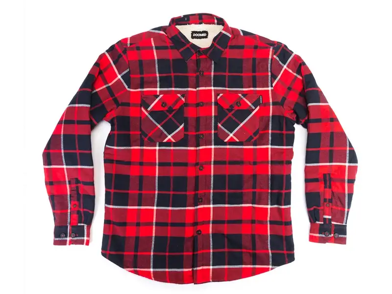Doomed Brand "Paid Lad Flanell" Hemd - Red/Black