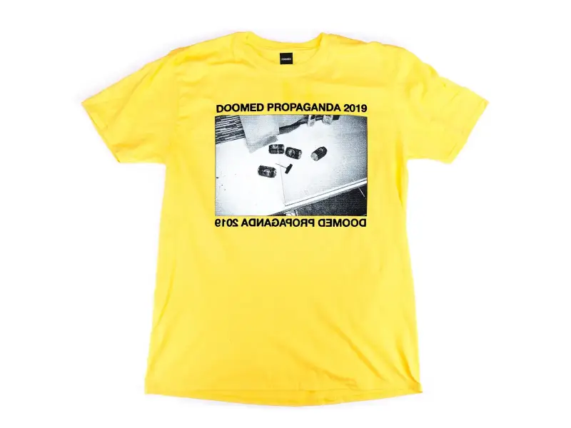 Doomed Brand "Propaganda" T-Shirt - Yellow