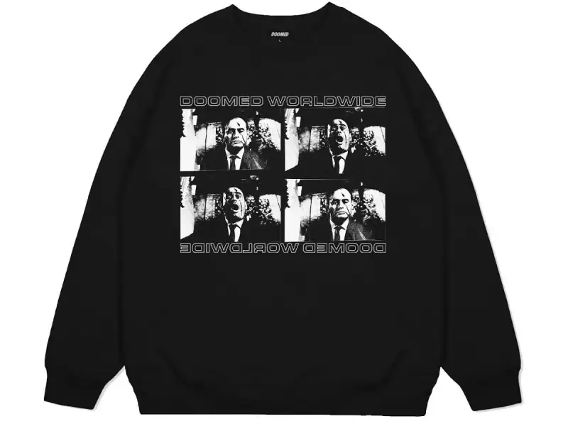Doomed Brand "Psycho Worldwide Sweater" Pullover - Black