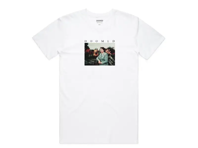 Doomed Brand "Queen & Dog" T-Shirt - White