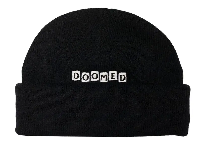 Doomed Brand "Roll Up" Beanie - Black