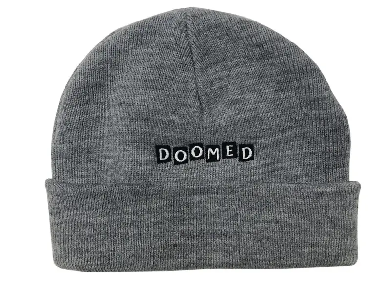 Doomed Brand "Roll Up" Beanie Mütze - Grey
