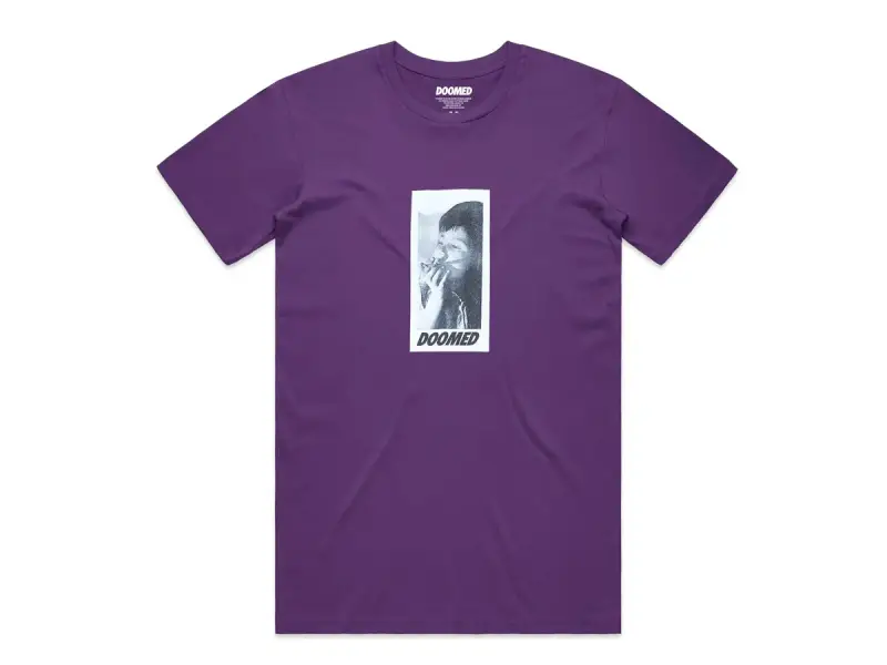 Doomed Brand "Smoker" T-Shirt - Purple